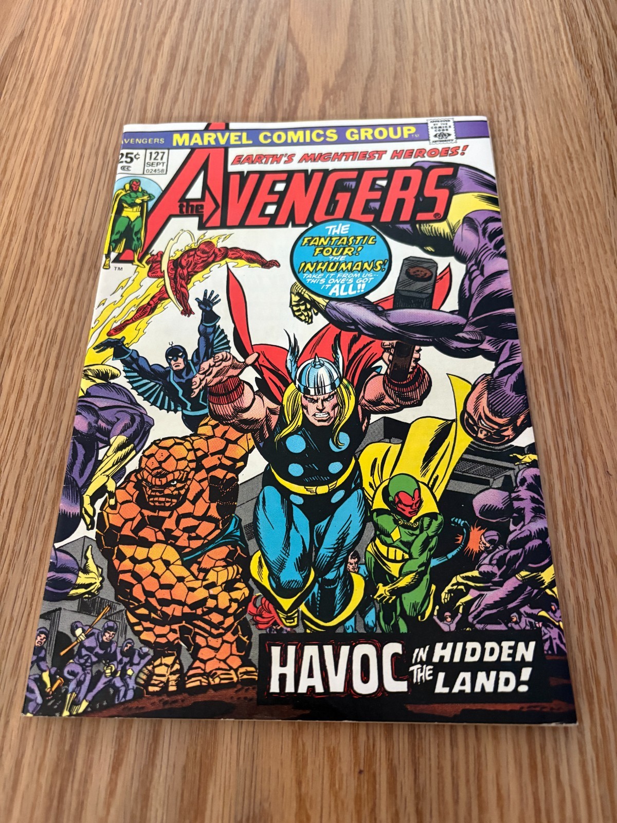 Avengers  127  VF/NM  9.0  High Grade  Iron Man  Captain America  Thor  Doomsday