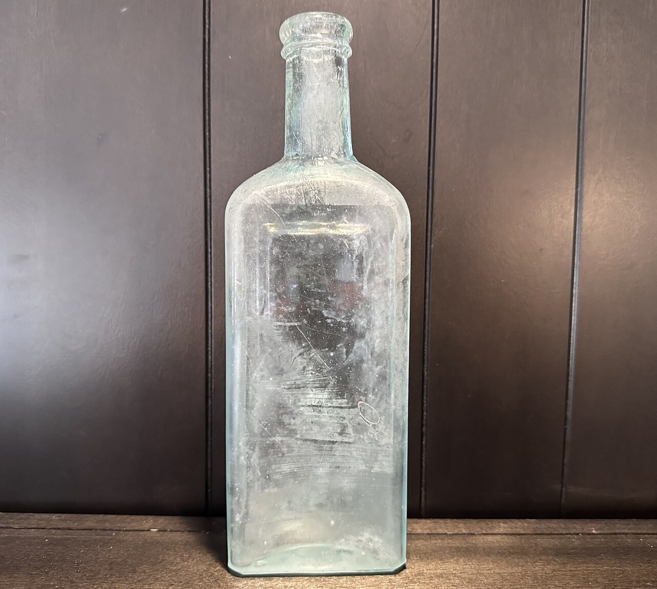 Antique 1800's Dr. Greene’s Sarsaparilla Soda Pop Medicine Bottle Aqua Glass