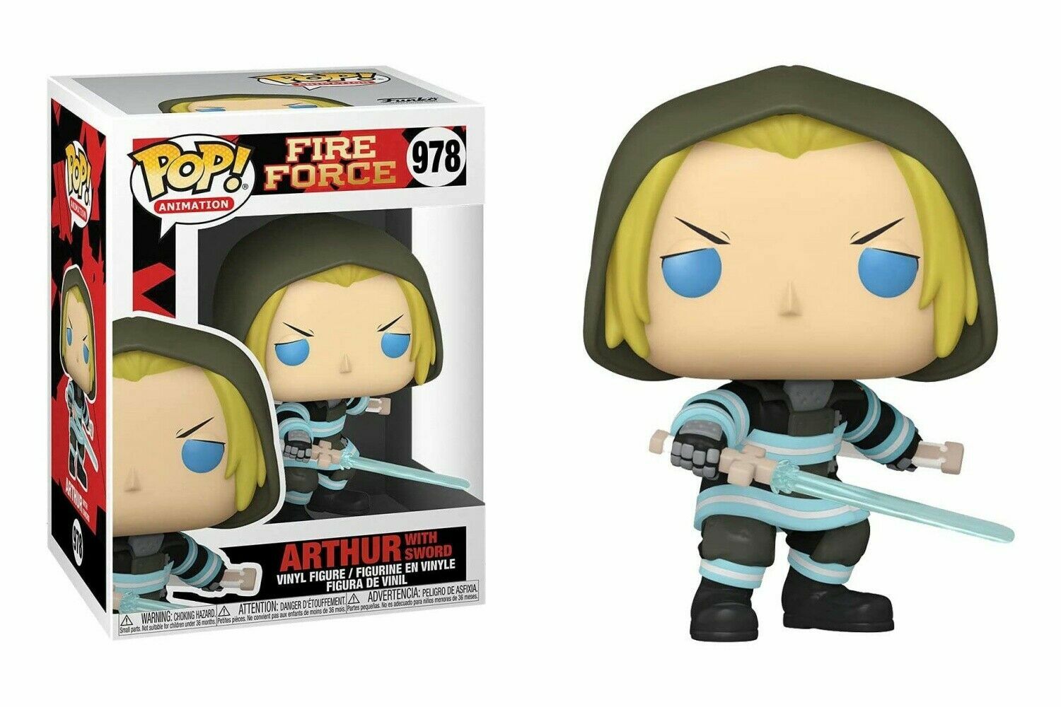 Funko Pop Animation: Fire Force - Arthur with Sword Vinyl Figure #978 #56156