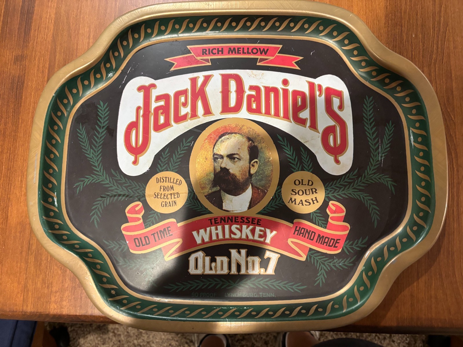 JACK DANIEL\'S OLD NO 7 TENNESSEE WHISKEY Serving Tray Barringer Wallis & Manners JACK DANIEL\'S OLD NO 7 TENNESSEE WHISKEY Serving Tray Barringer Wallis & Manners