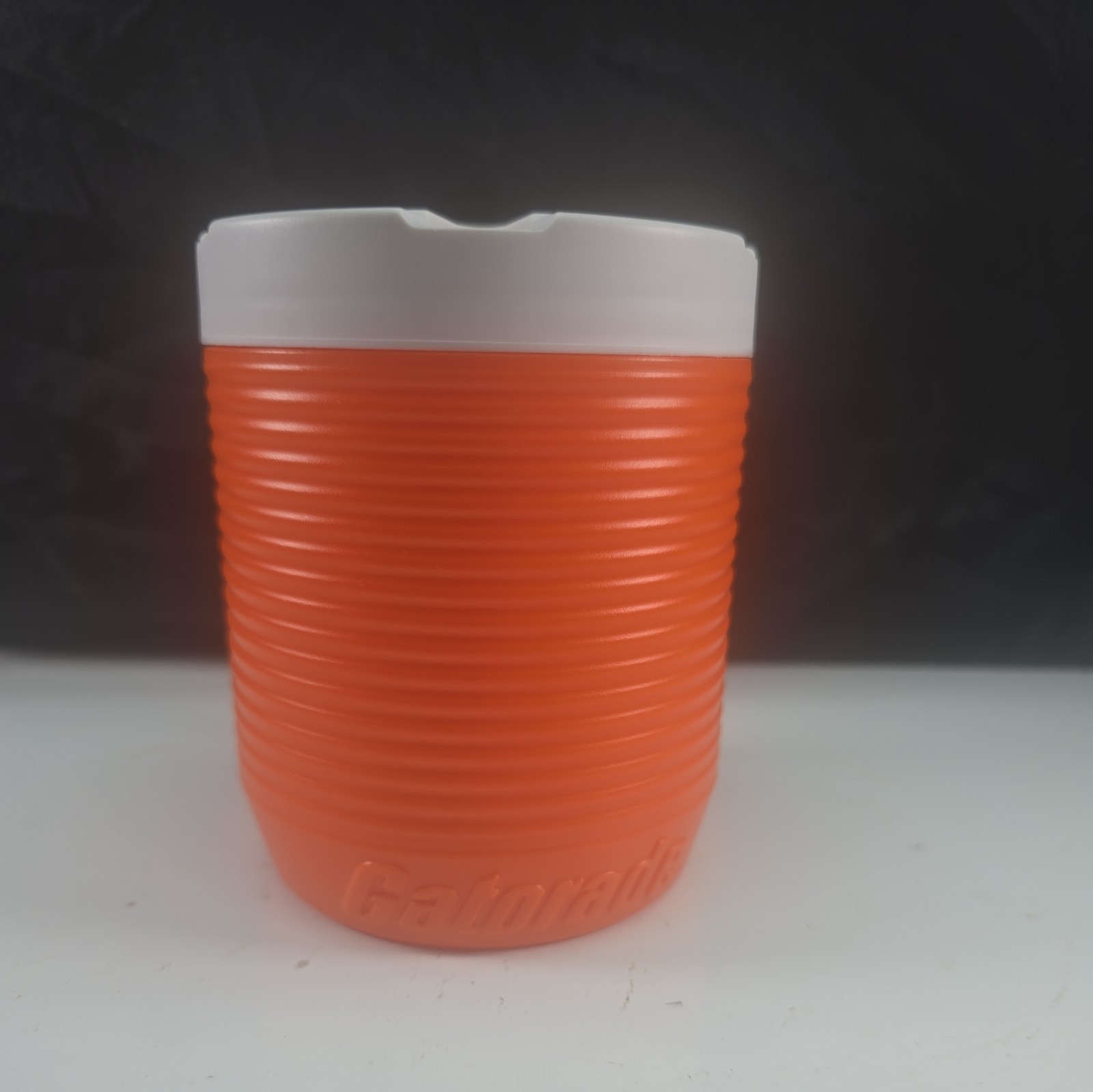 VINTAGE Gatorade Powder Container & Lid - Orange & White VINTAGE Gatorade Powder Container & Lid - Orange & White