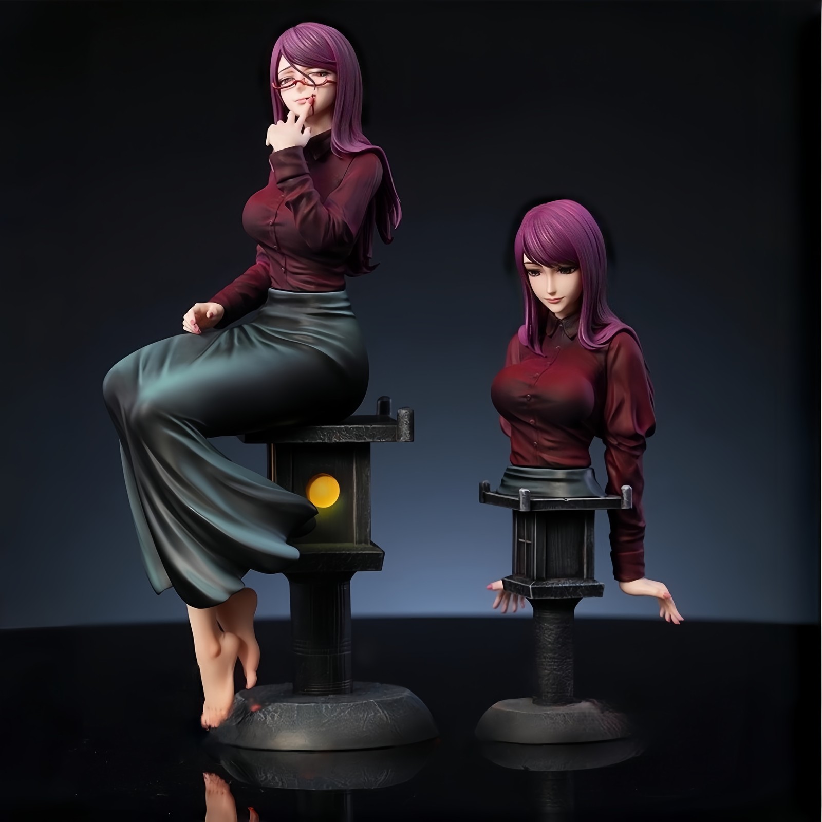 Damocles studio 1/6 Scale Rize Statue IN STCOK Chainsaw Man Model H25cm Painted Damocles studio 1/6 Scale Rize Statue IN STCOK Chainsaw Man Model H25cm Painted