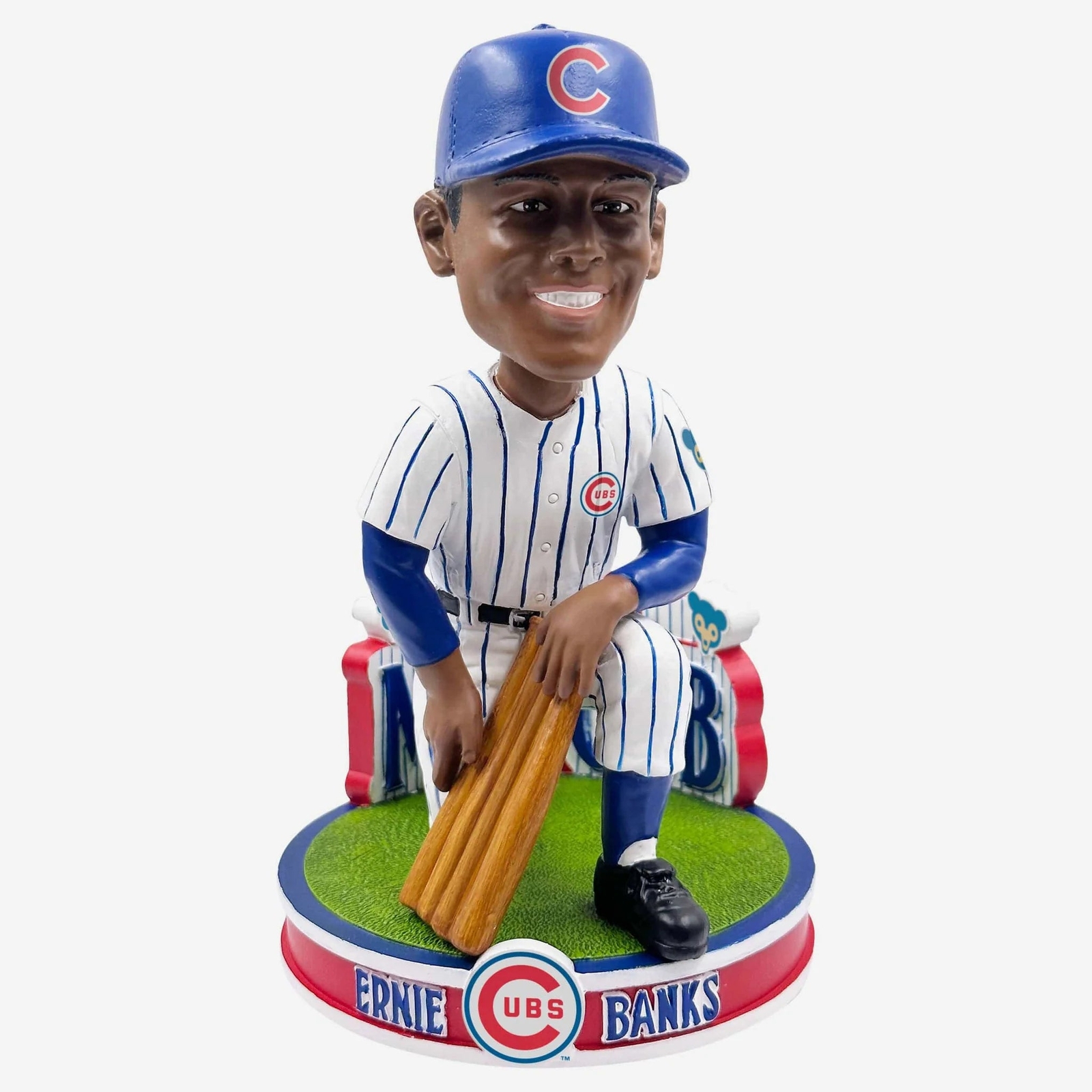 Ernie Banks Chicago Cubs Let's Play Two Bobblehead MLB Baseball Ernie Banks Chicago Cubs Let's Play Two Bobblehead MLB Baseball