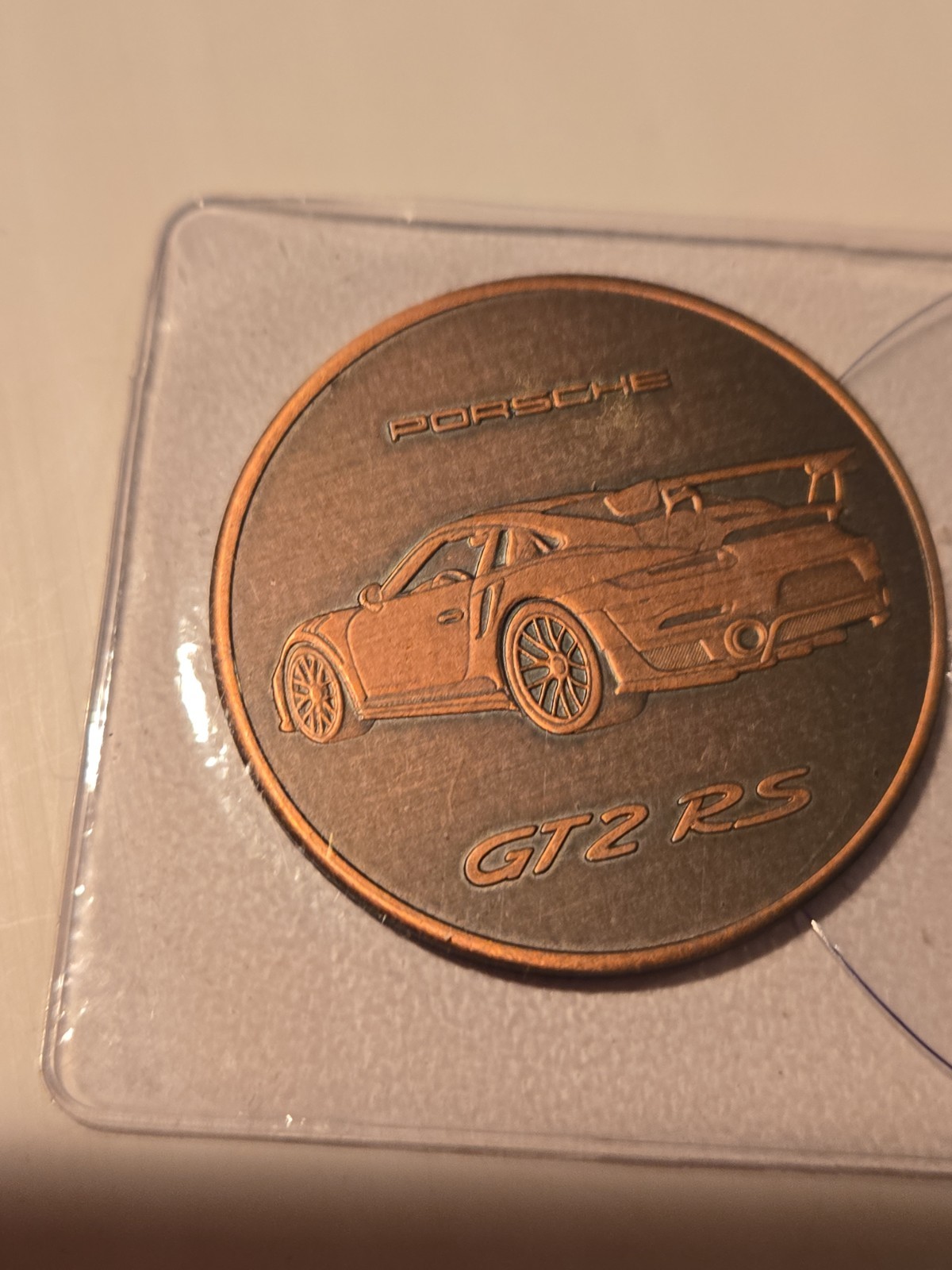 PORSCHE GT2 RS Promotional Coin 2018   RACE LAB 991.2