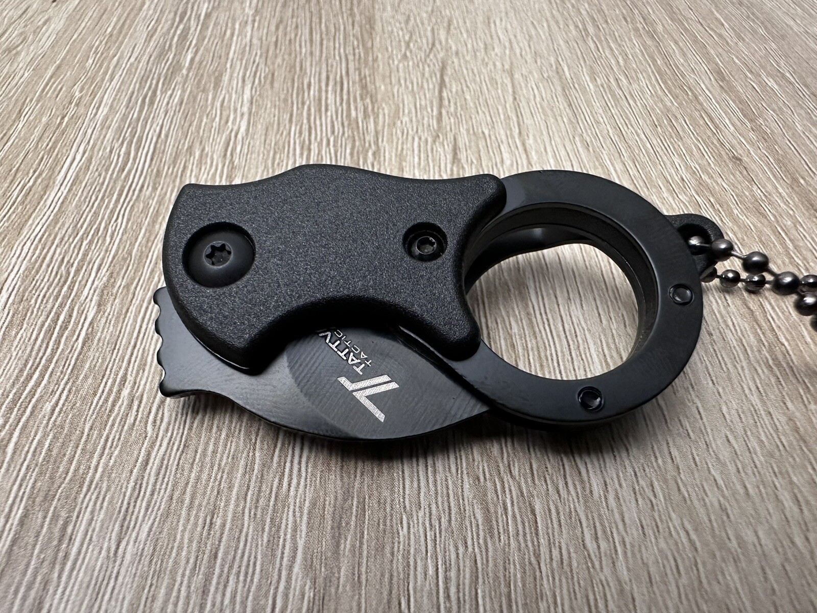 Mini Karambit Necklace Knife Compact Tactical Ball Chain Pocket Clip Sharp Black Mini Karambit Necklace Knife Compact Tactical Ball Chain Pocket Clip Sharp Black