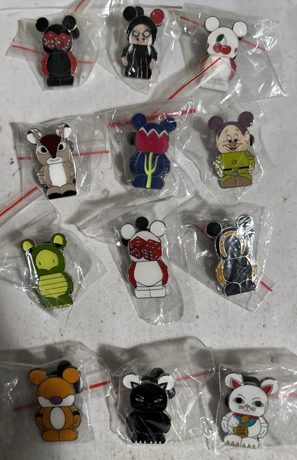 Disney VINYLMATION Pins lot of 12 Disney VINYLMATION Pins lot of 12