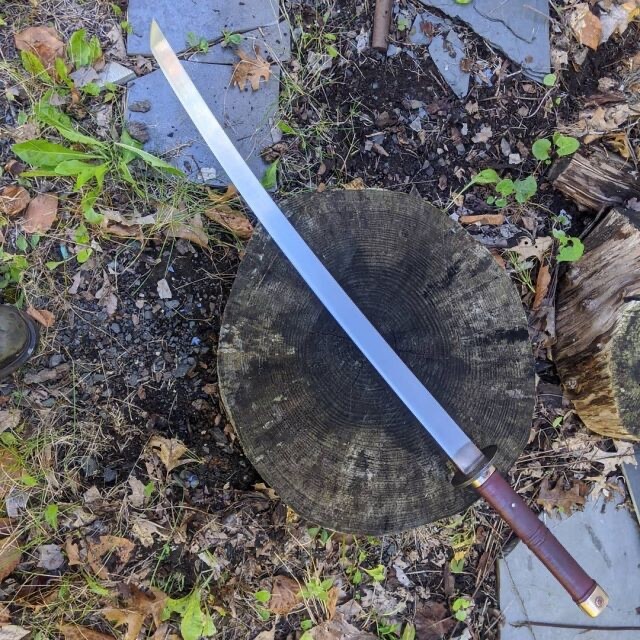 WILD CUSTOM HANDMADE 35 INCHES LONG IN HIGH GRADE STEEL HUNTING BEAUTIFUL KATANA