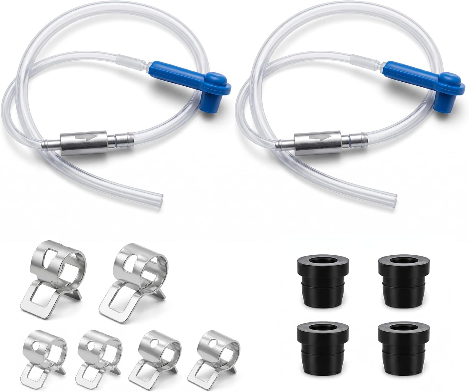 2 Pack Brake Bleeder Kit, One-Person Brake Fluid Bleeder Hose with one way brake