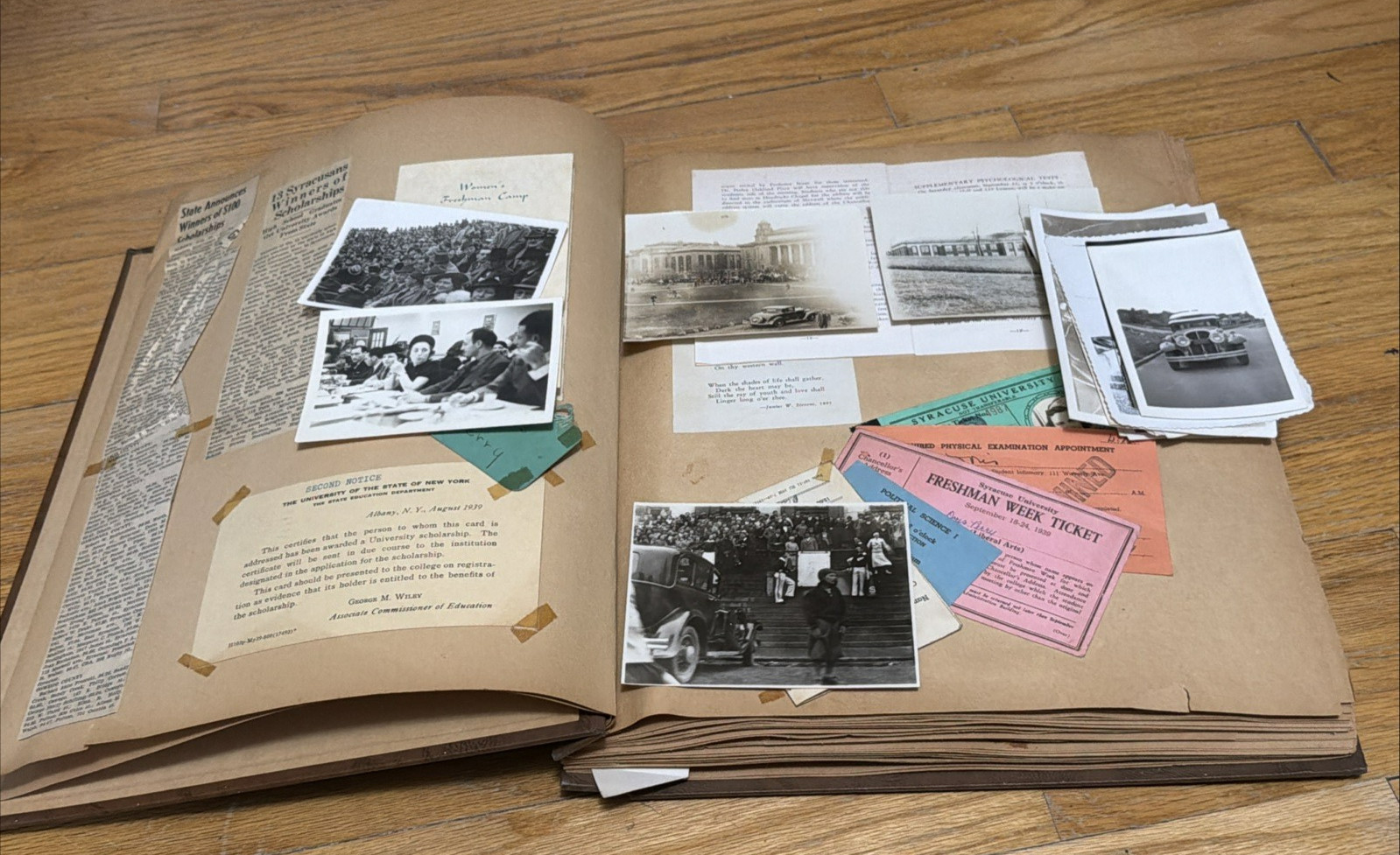 Vintage Scrapbook / Syracuse  University Memorabilia