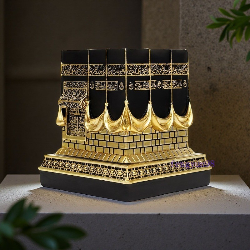 Kaaba of Mecca Resin Craft Figurine Saudi Arabia Travel Souvenir Home Decor Gift