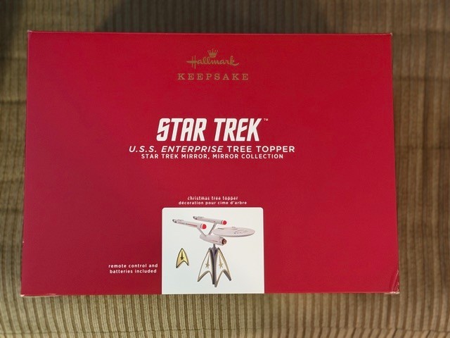 2020 Star Trek U.S.S. Enterprise Mirror Mirror Tree Topper Hallmark Ornament NIB
