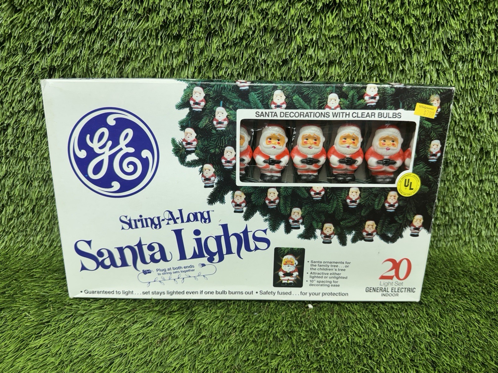 Vintage GE String-A-Long 20 Mini Blow Mold Santa Christmas Lights Sets TESTED Vintage GE String-A-Long 20 Mini Blow Mold Santa Christmas Lights Sets TESTED