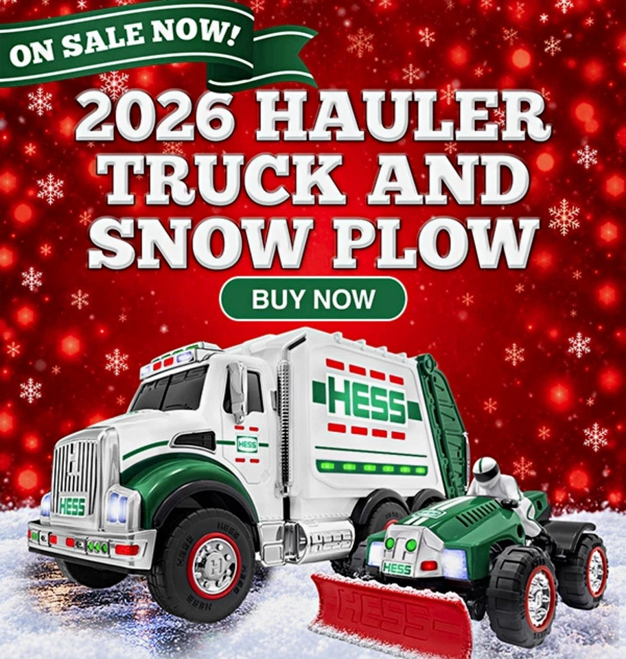 HESS 2026 Hauler Truck and Snow Plow NEW