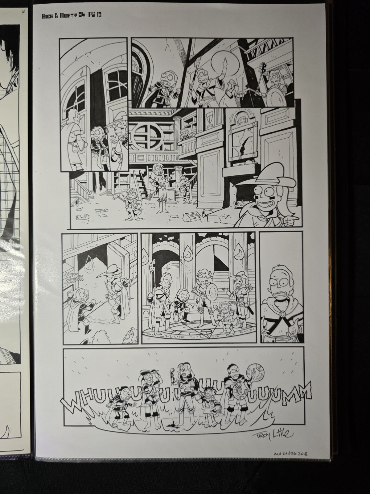 Rick And Morty Vs Dungeons And Dragons  Issue 4 Pg 13 Original Comic Art