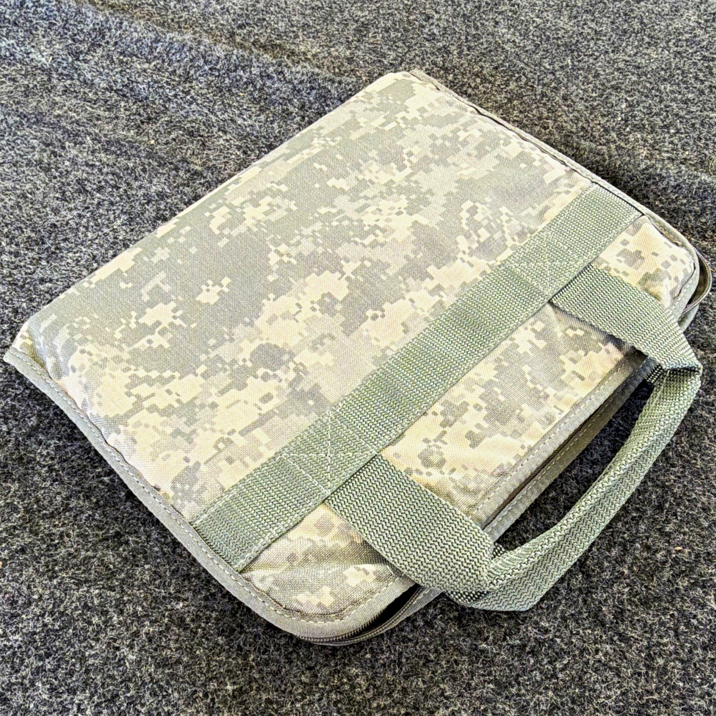 Digital Camouflage Zippered Organizer Carry Case w/ Handle & Interior Pockets