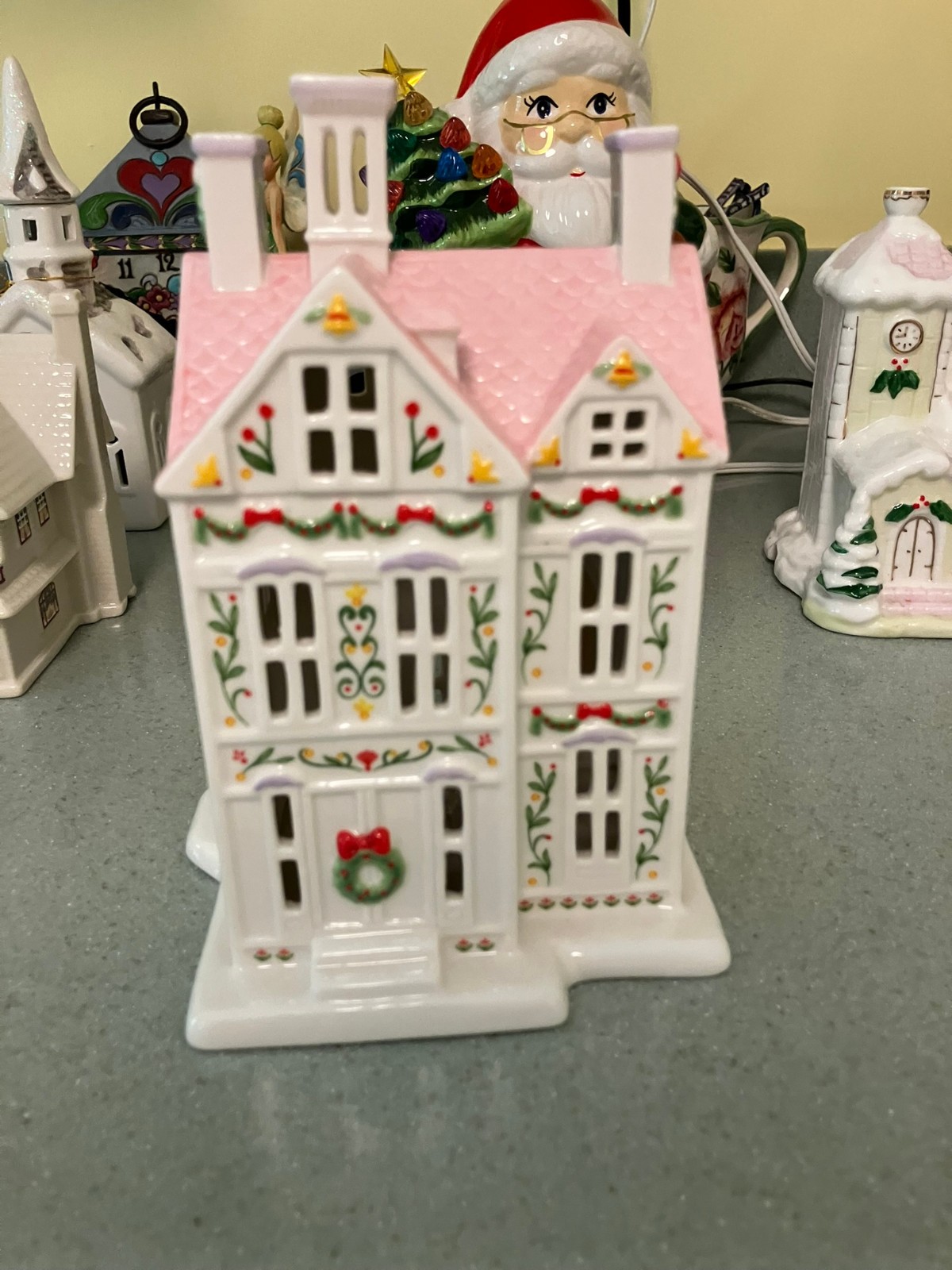 Spice Village lenox holiday lit Victorian Christmas House