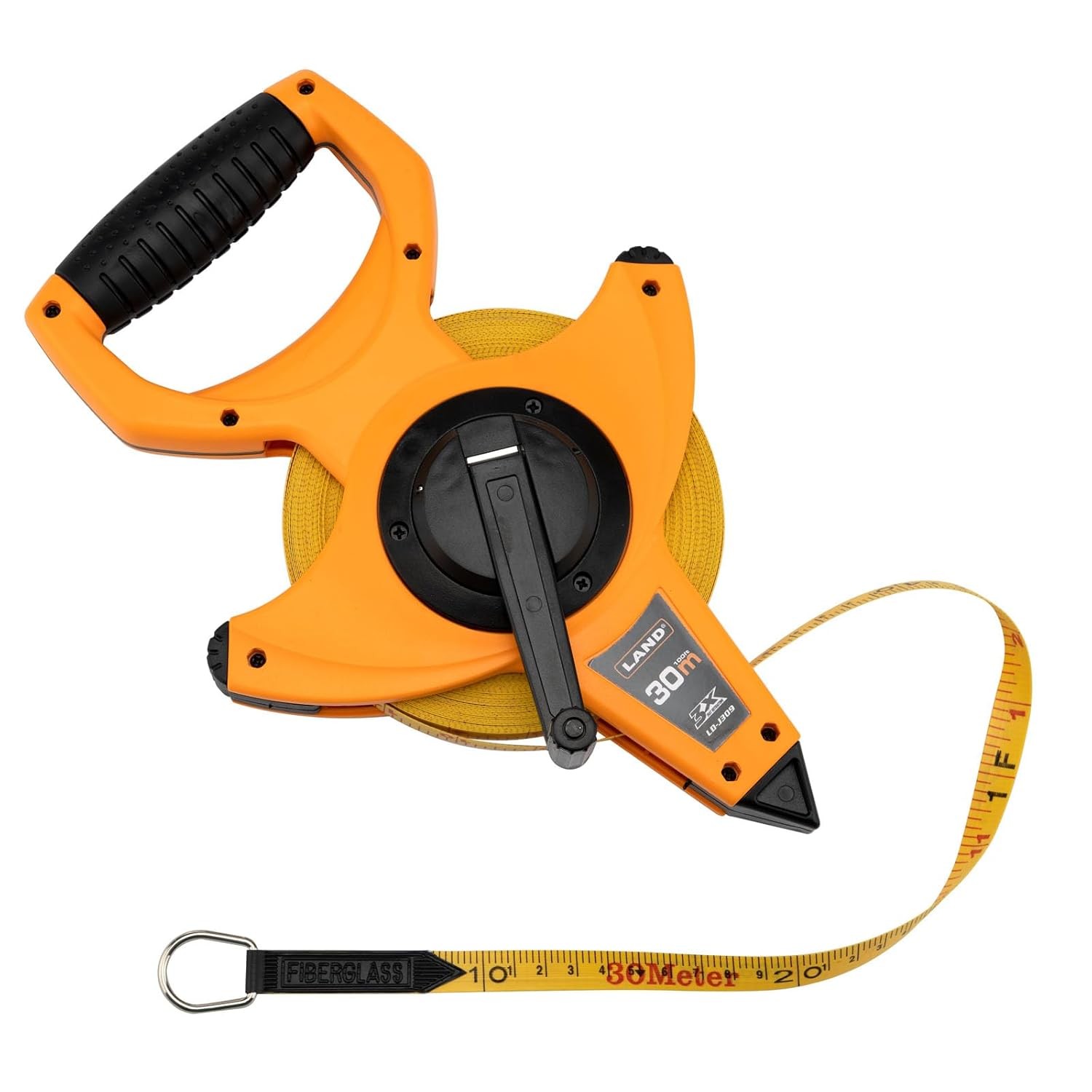LAND 100FT/30M Heavy Duty Fiberglass Tape Measure - 1/2-Inch Wide, Dual Inch/... LAND 100FT/30M Heavy Duty Fiberglass Tape Measure - 1/2-Inch Wide, Dual Inch/...