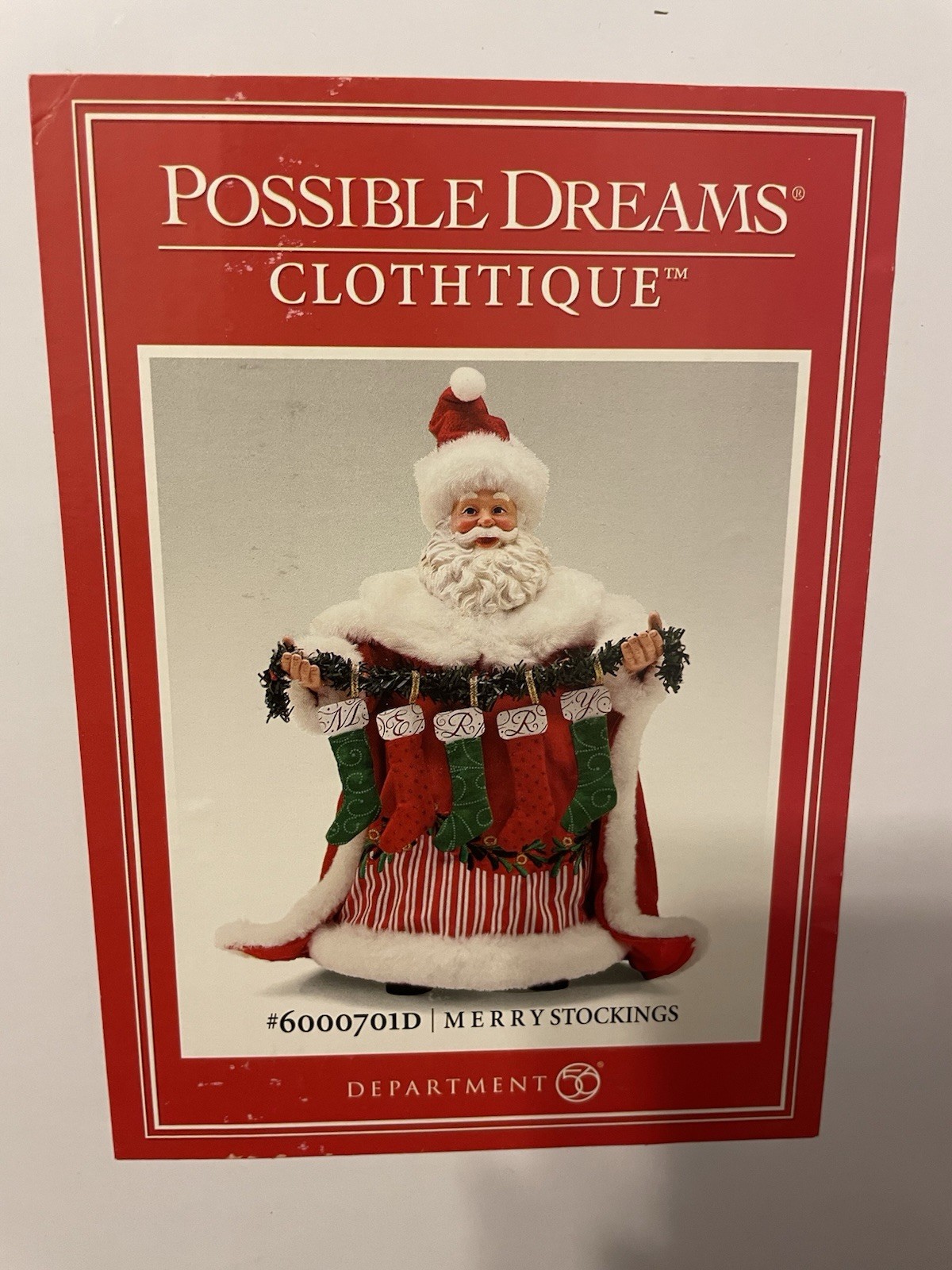 Clothtique Santa Possible Dreams Merry Stockings