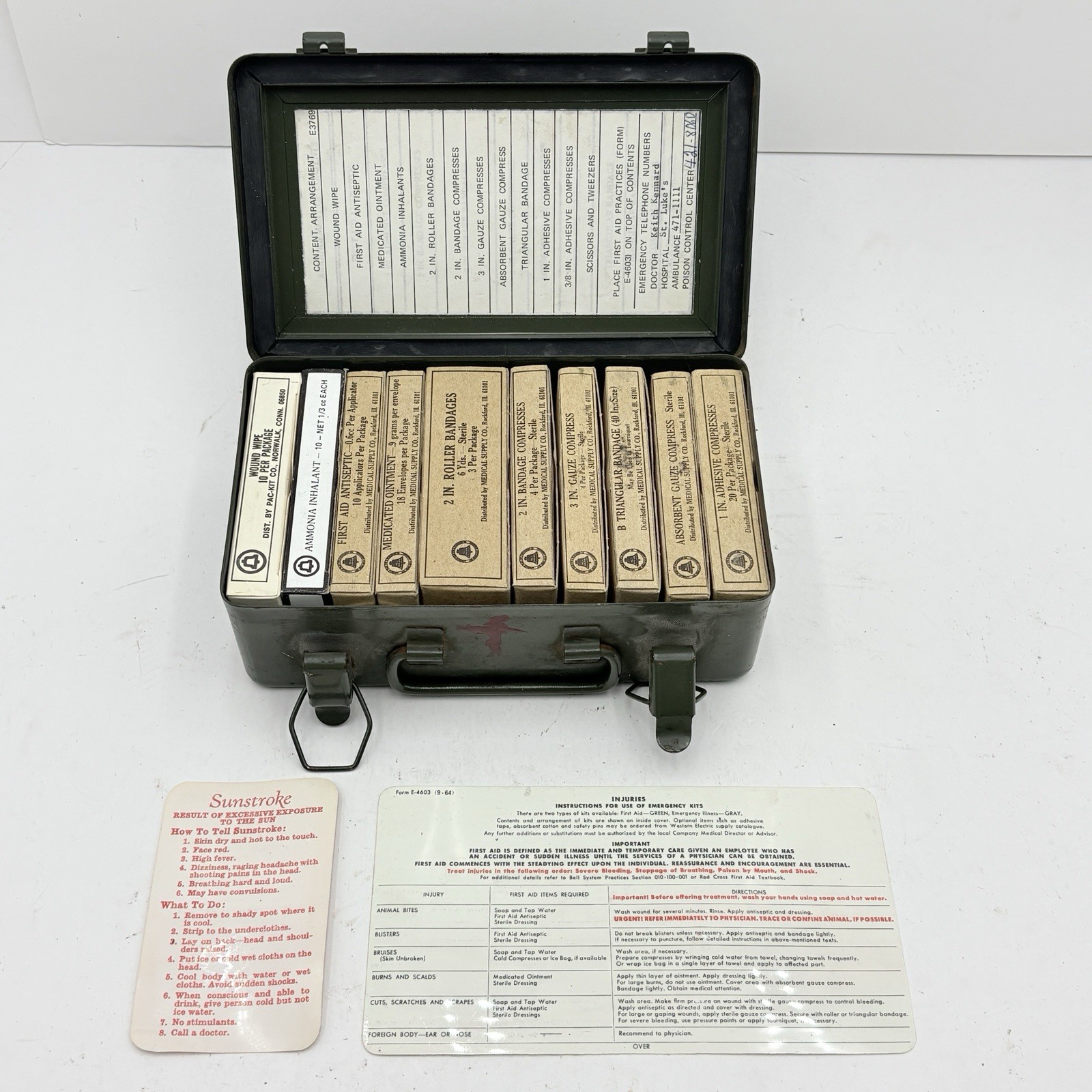 Bell System Vintage First-Aid Kit Bell System Vintage First-Aid Kit