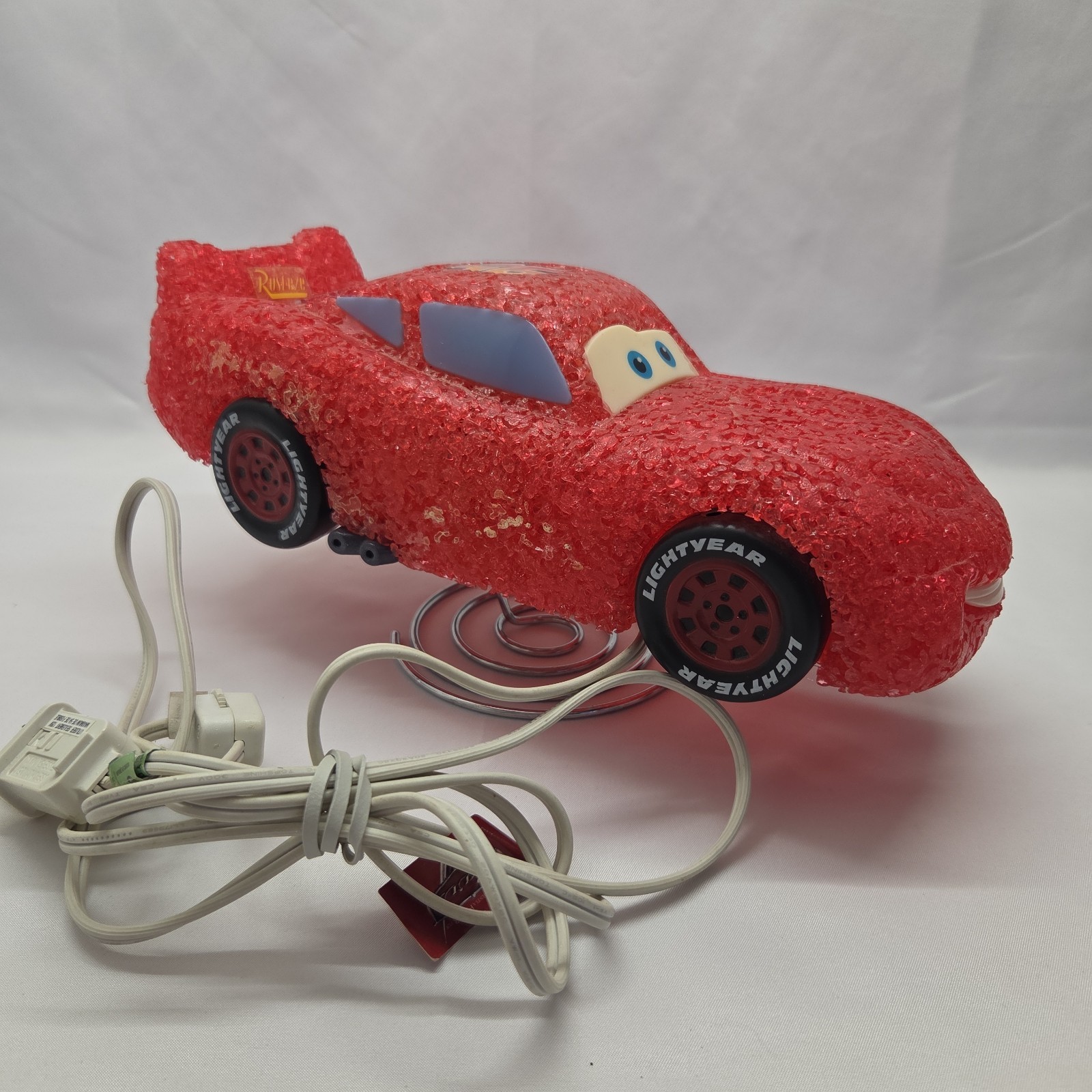 Disney Pixar Cars Lightning McQueen Night Light Table Lamp Sponge - Not Working