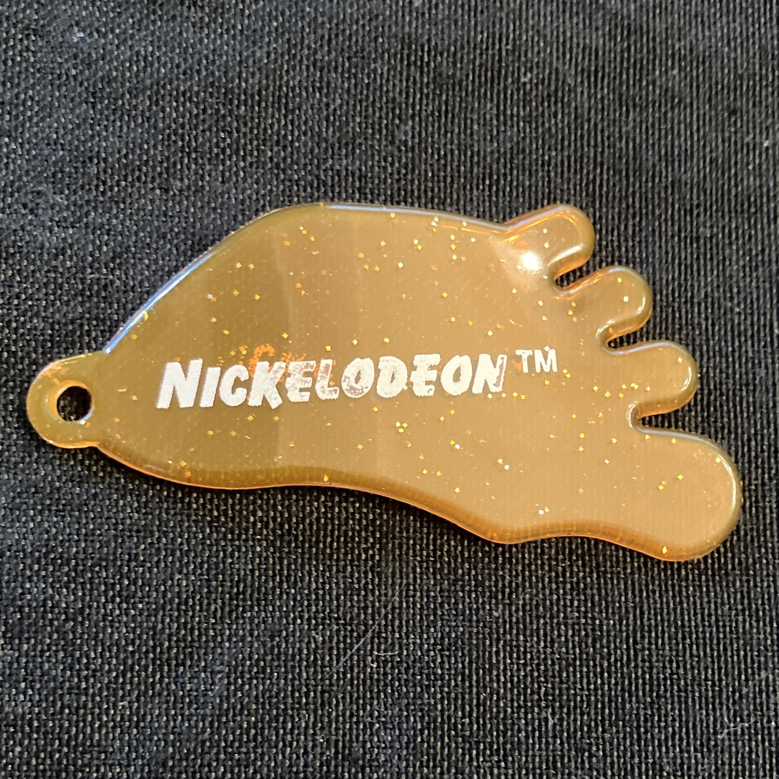 Vintage Nickelodeon Rubber Foot Keychain