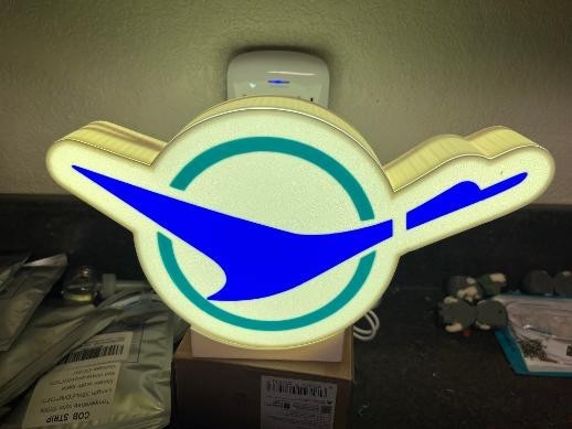 Republic Airlines Herman the Duck Lighted Sign 9