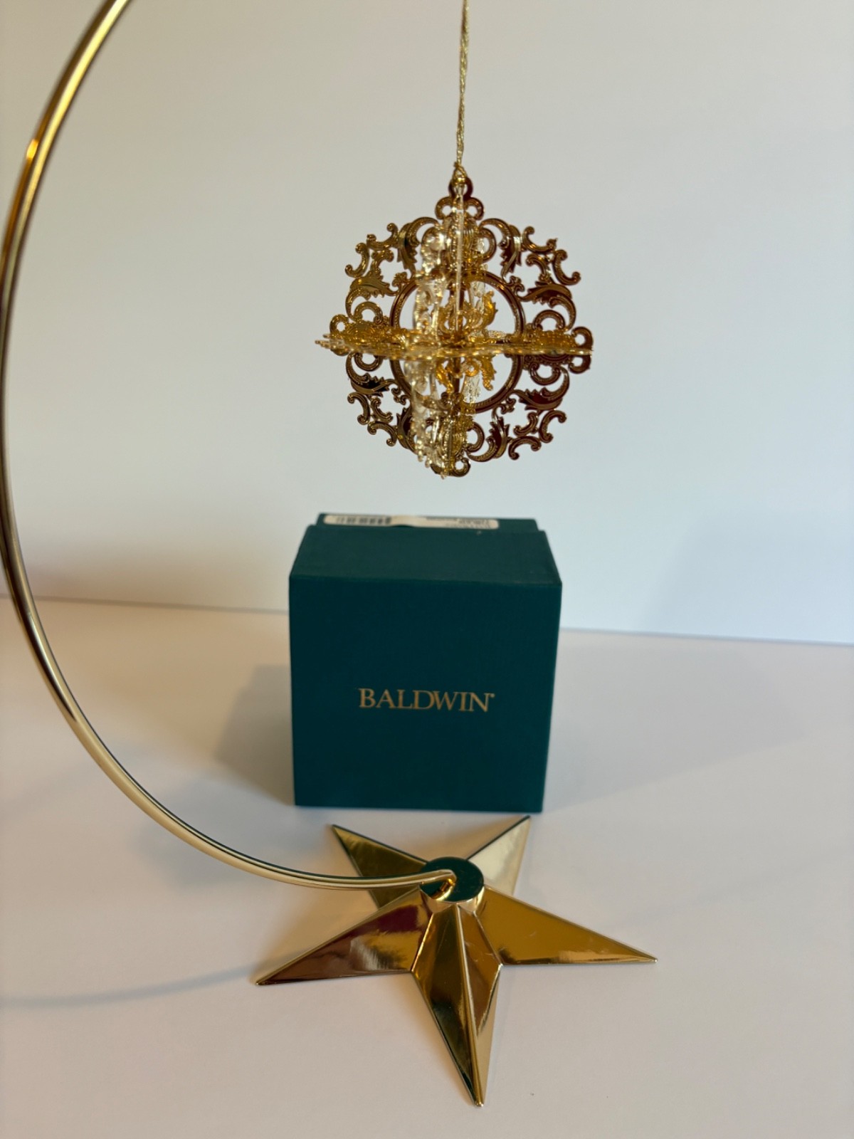 BALDWIN BRASS ORNAMENT LANCASTER SNOWFLAKE NIB 1997