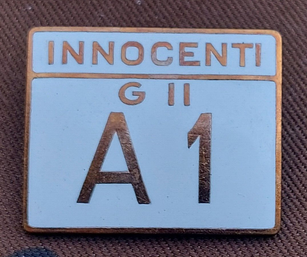 INNOCENTI LAMBRETTA ADVERTISING PIN CAR BADGE