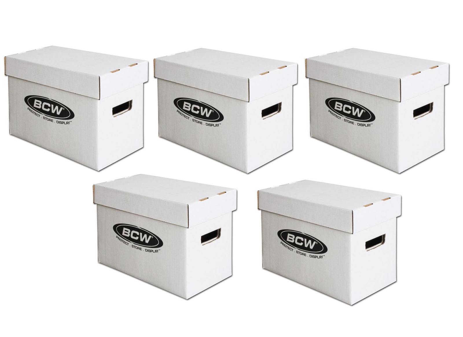 5 BCW Magazine / Golden Age Size Comic Book Storage Boxes