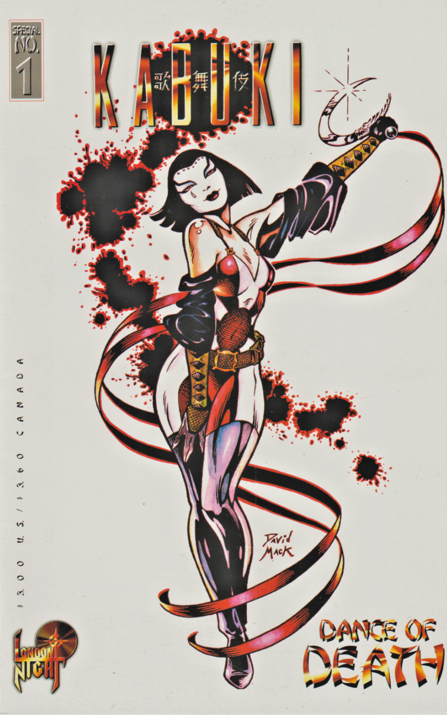 KABUKI : DANCE OF DEATH    ONE-SHOT  LONDON NIGHT  1995  NICE