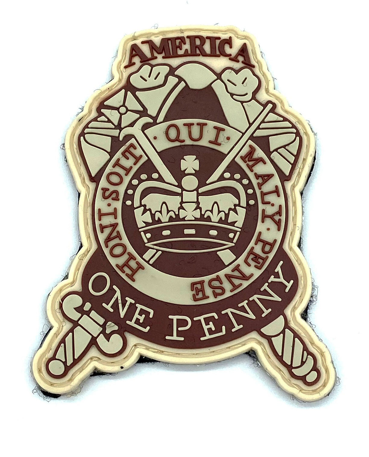 The Stamp Act, One Penny, America, 1765 Tribute Patch, PVC, 3 inch The Stamp Act, One Penny, America, 1765 Tribute Patch, PVC, 3 inch