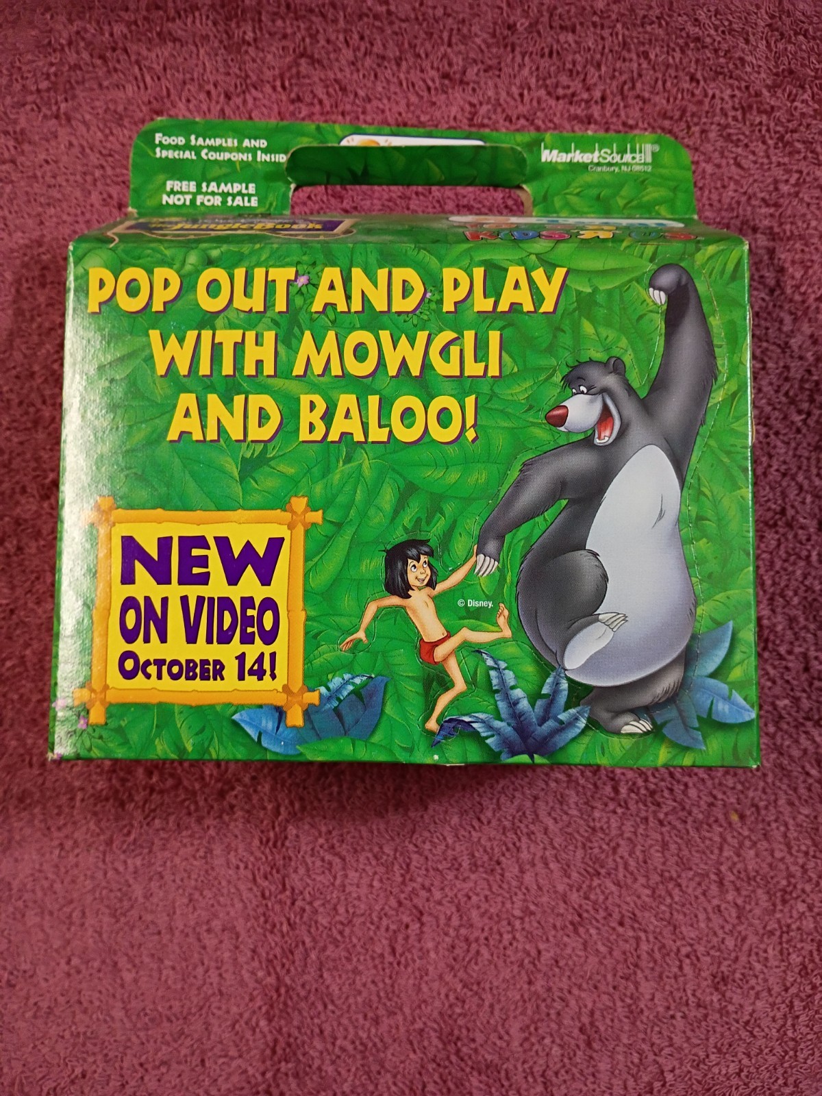 Vintage 1990s Disney Jungle Book  Toys-R-Us Box + Treat + Inserts complete