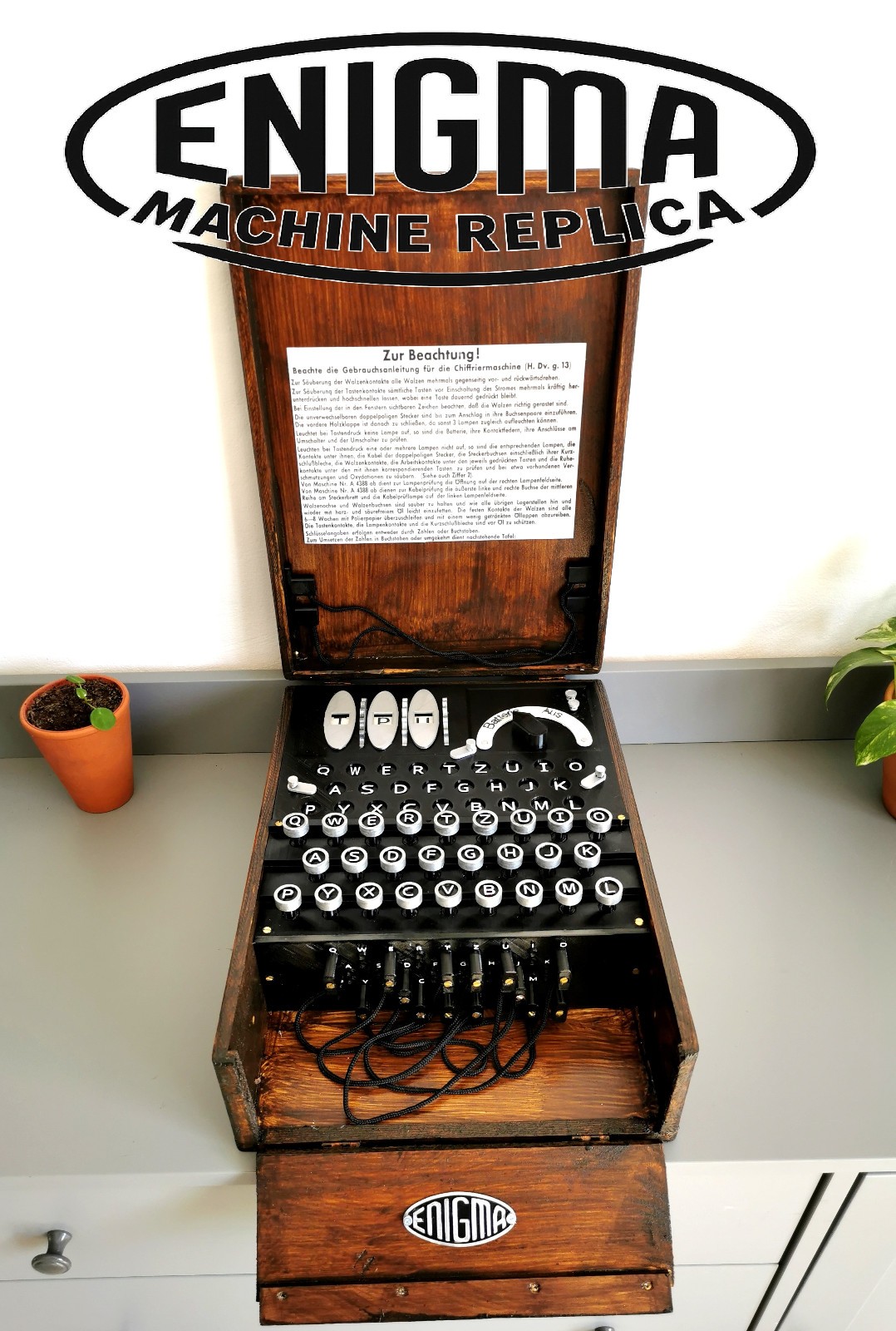 Enigma Machine Replica True Scale 1/1 Enigma Machine Replica True Scale 1/1
