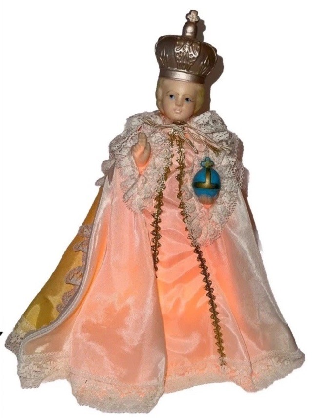 Vintage nice Infant Jesus Of Prague Night Light Nightlight Portable Lamp