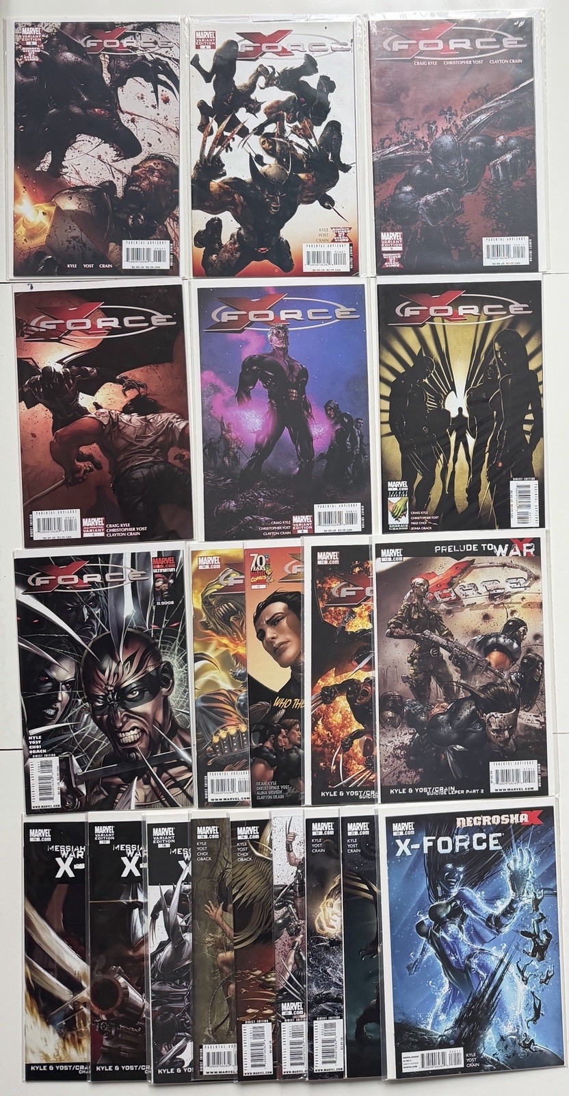 X-Force #3 4 5 6 7 8 10 11 12 13 15 16 18 19 20 22 23 25 Lot 2008 with Variants X-Force #3 4 5 6 7 8 10 11 12 13 15 16 18 19 20 22 23 25 Lot 2008 with Variants