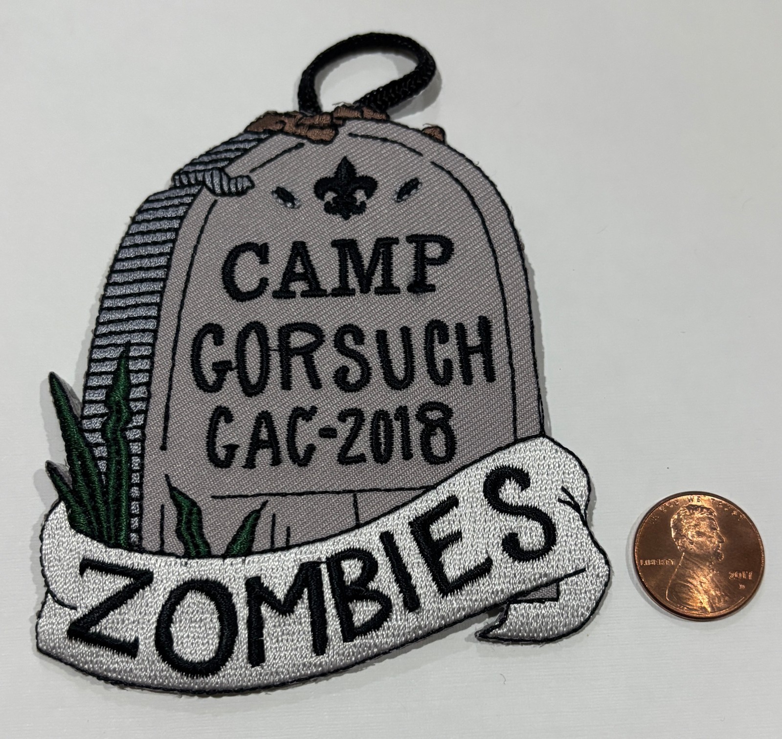 BOY SCOUT BSA GREAT ALASKA GAC OA 355 CAMP GORSUCH 2018 CAMPOREE PATCH ZOMBIES