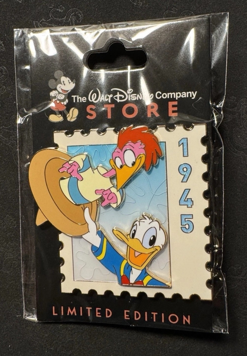 DEC WDCS D23 2026 Ultimate Stamp Donald Aracuan Bird 1945 LE 500 Disney Pin