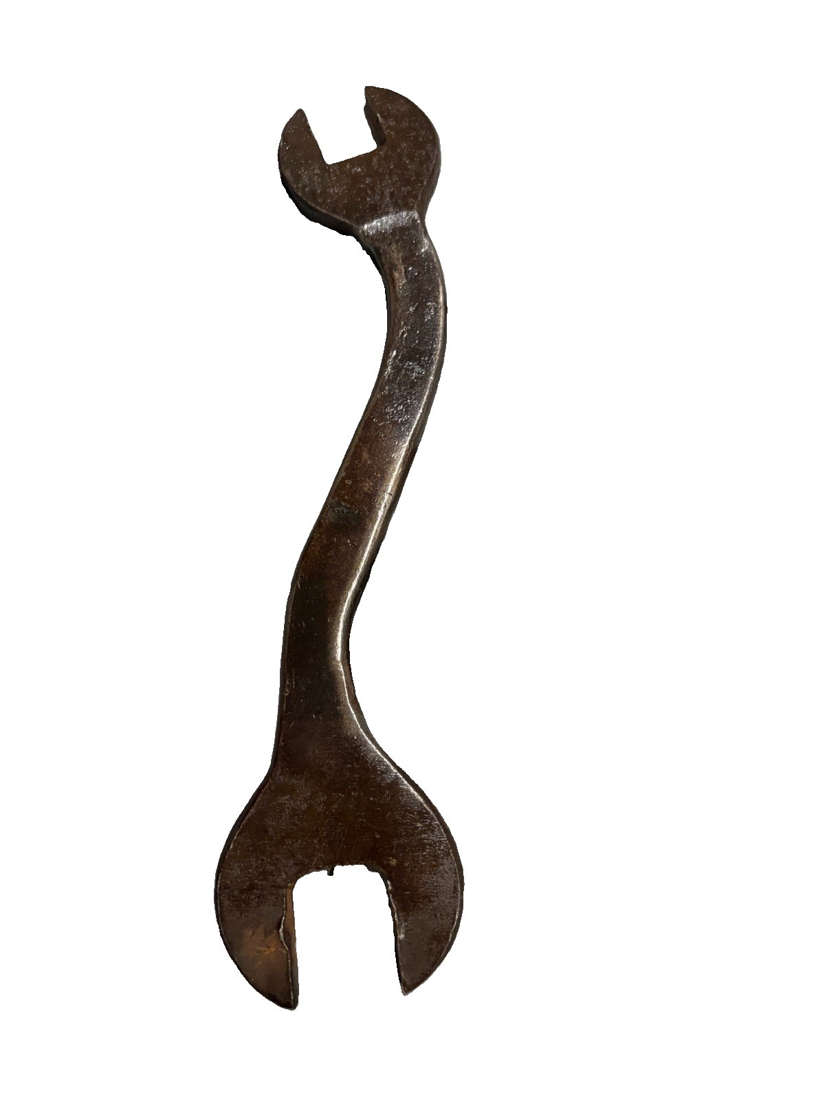 Vintage Antique S Wrench S-Shape Open End Machinery Tractor Auto Mechanic Tool