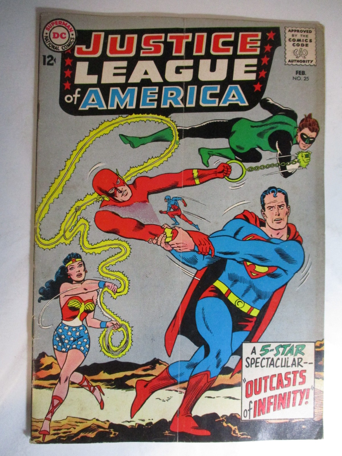 Justice League of America #25 Outcasts of Infinity, VG/F, 5.0, OW Pages Justice League of America #25 Outcasts of Infinity, VG/F, 5.0, OW Pages