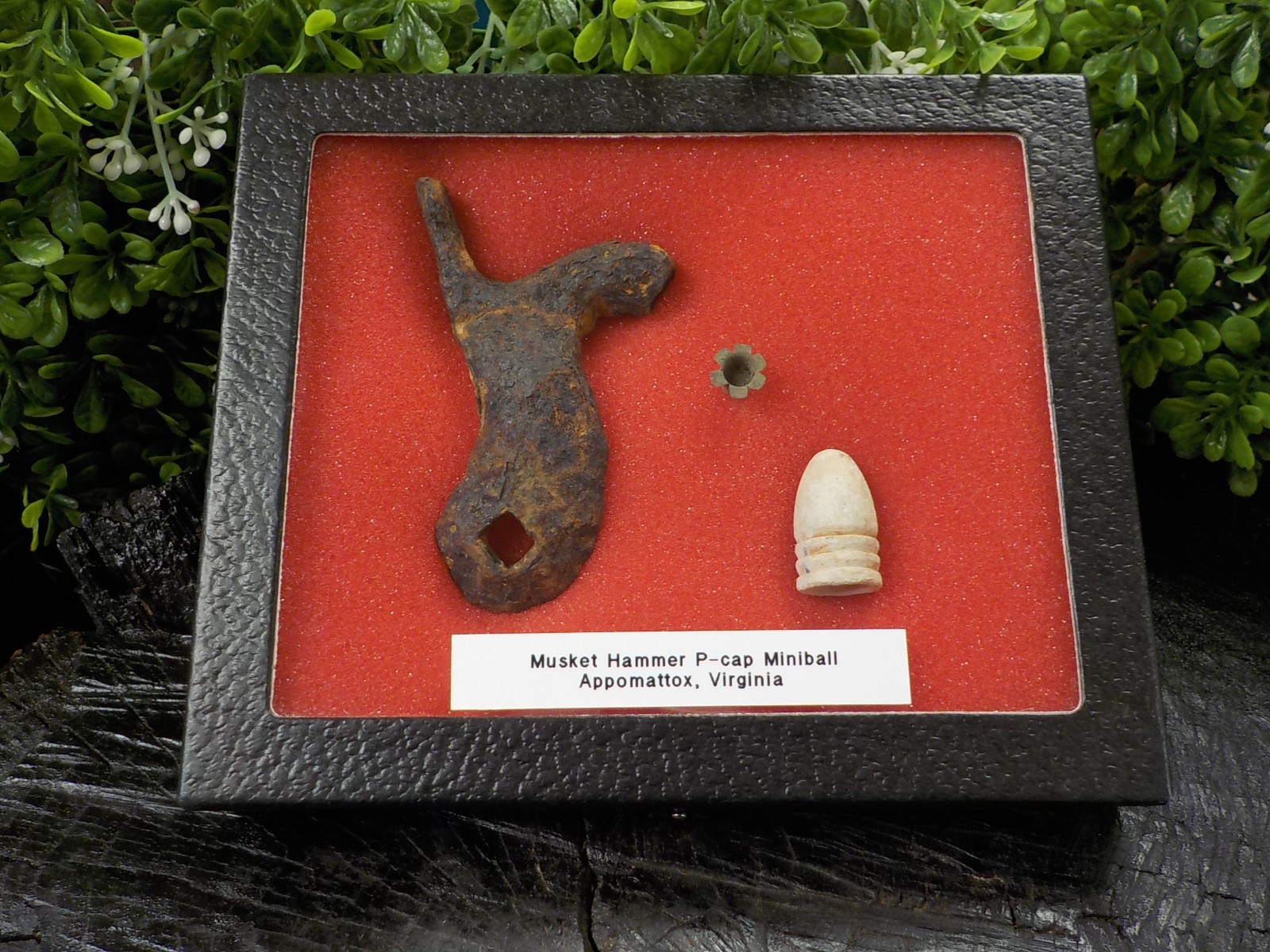 Old Vintage Antique Civil War Relic Confederate Musket Hammer P-cap Miniball