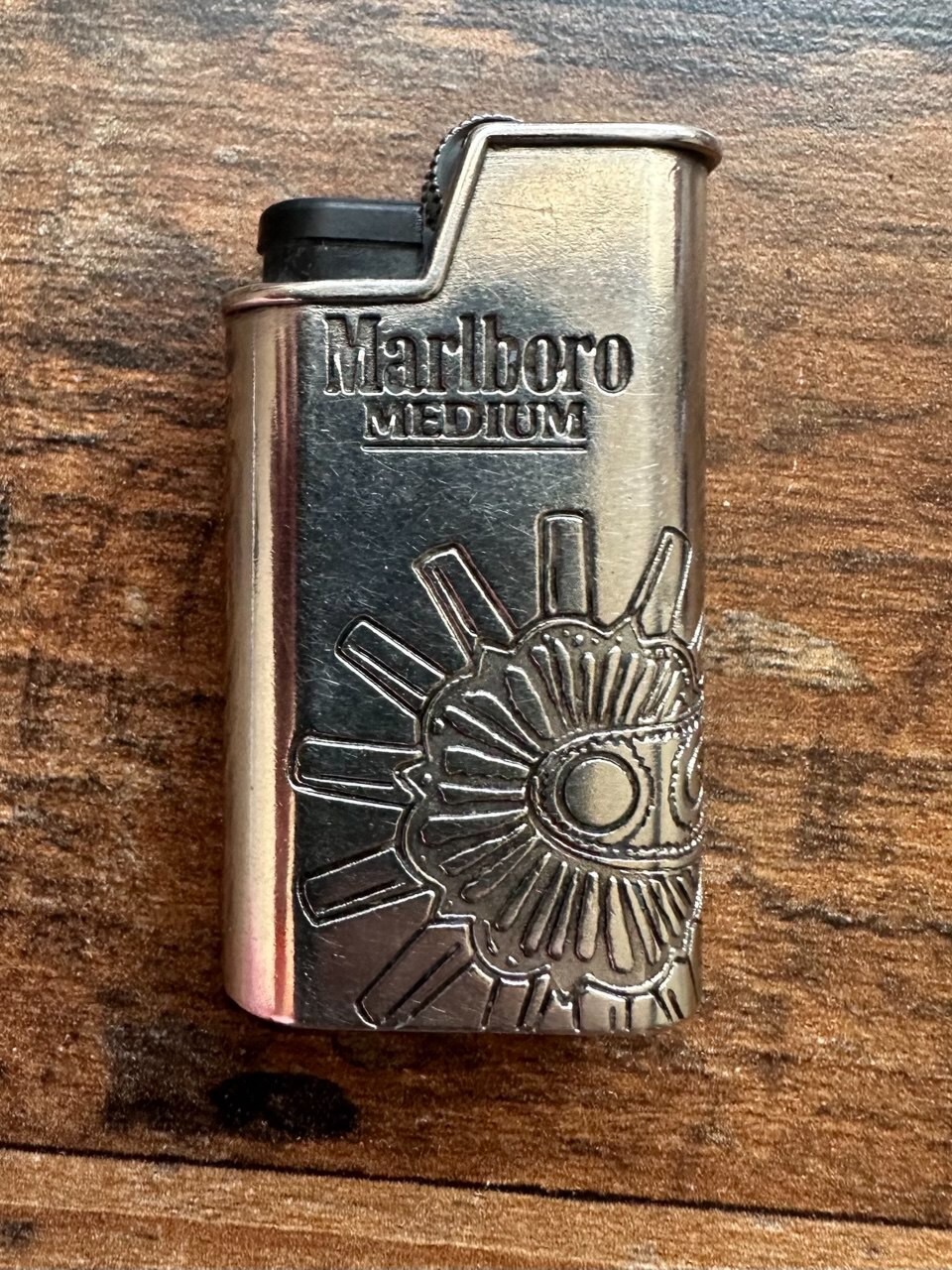 Vintage Marlboro Medium Silver Metal Lighter  Case for  sib jet lighter