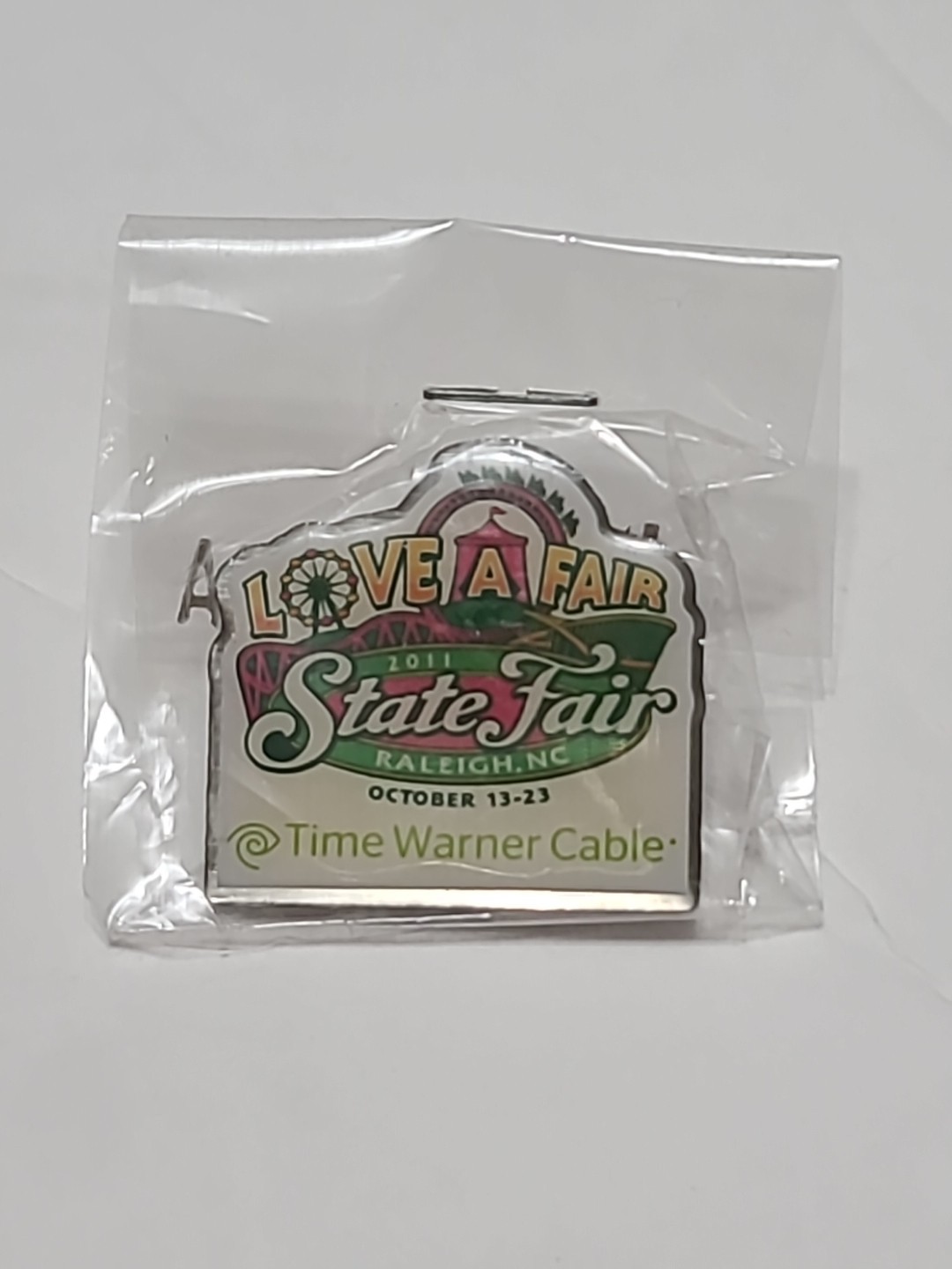 2011 NC STATE FAIR Lapel Pin; NEW IN SEALED PLASTIC WRAP 