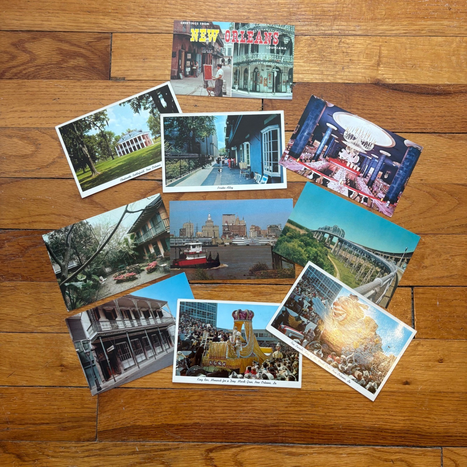 Vintage Louisiana Postcards New Orleans Souvenir Ephemera Lot of 10