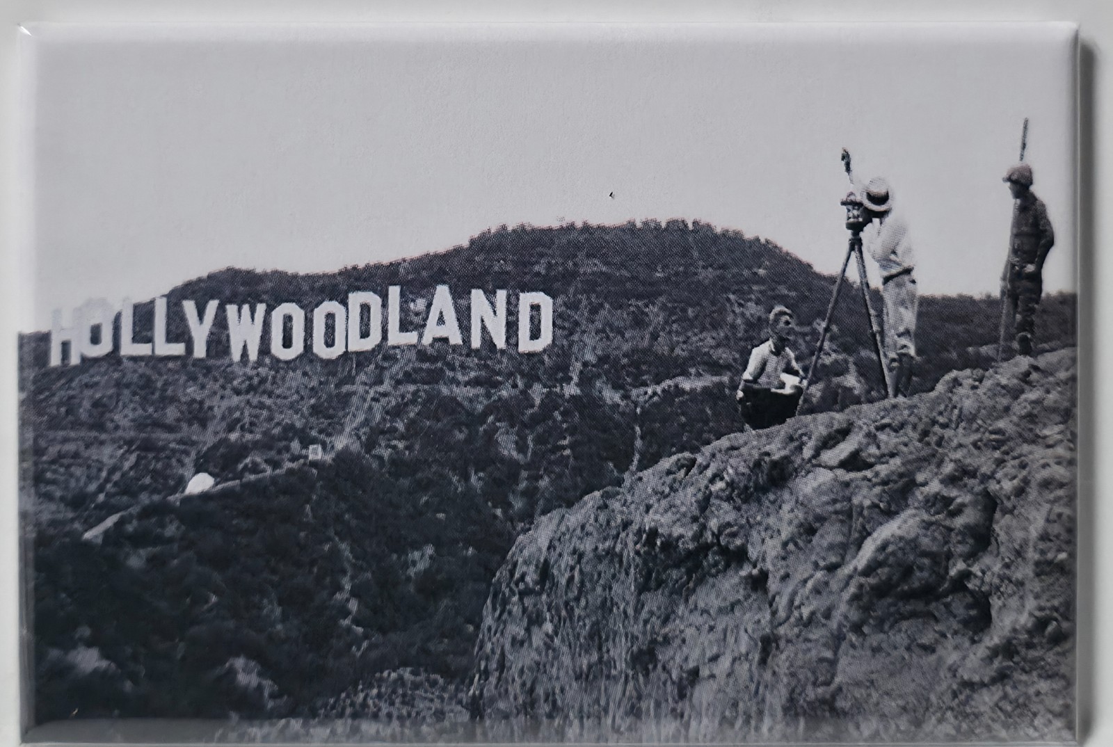 Hollywoodland Sign Vintage Photo 2