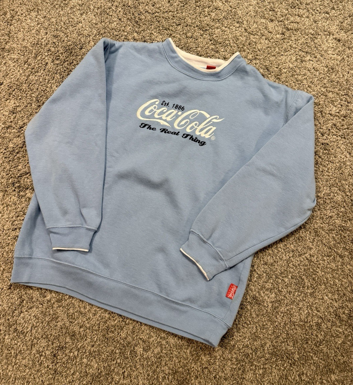 Vintage Coca-Cola Crewneck Pullover Sweatshirt Logo 