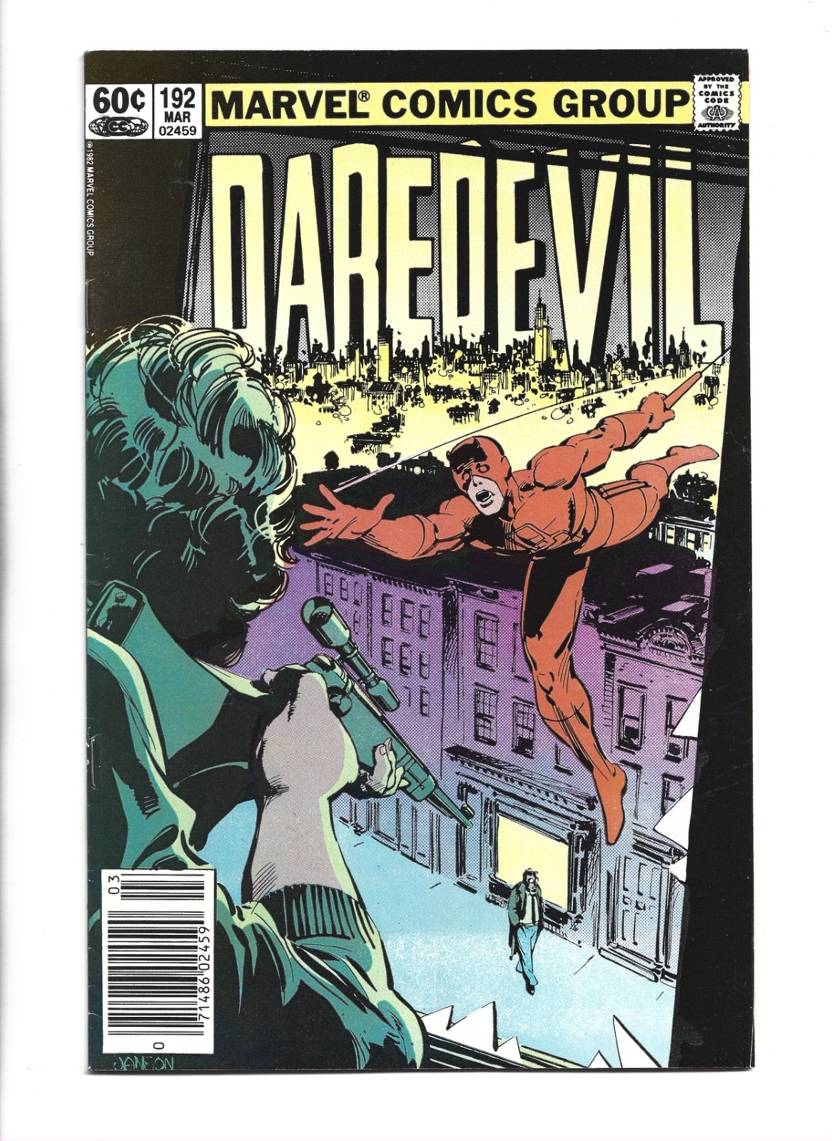 Daredevil #192, FN 6.0, Tattooz Insert Variant Daredevil #192, FN 6.0, Tattooz Insert Variant