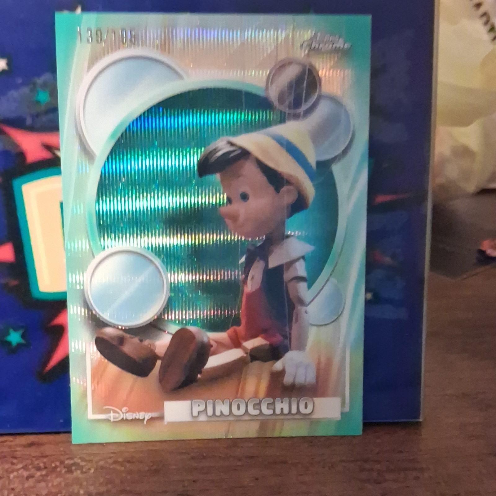 Topps 2023 Chrome Disney 100 Pinocchio #95 Refractor Serial Numbered /199