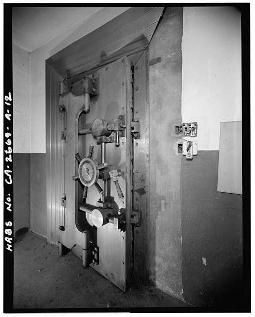Travis Air Force Base Fairfield CA 1997 Bank Vault Door Hallway Vestibule
