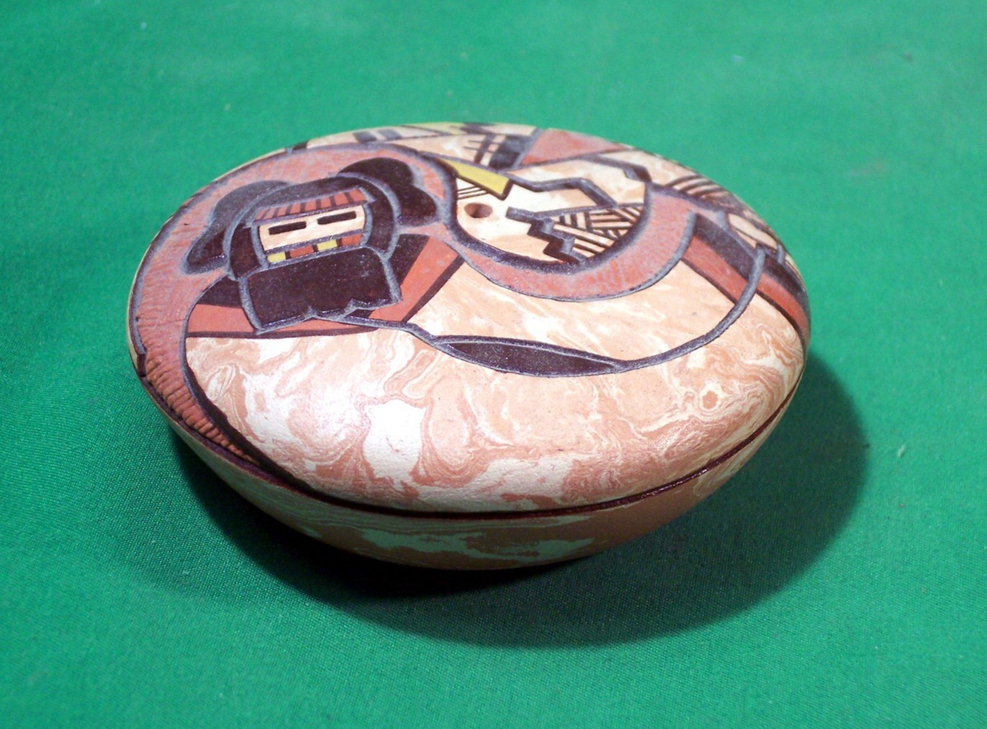 Hopi Polychrome Seed Jar by Delmar Polacca - Superb Hopi Polychrome Seed Jar by Delmar Polacca - Superb