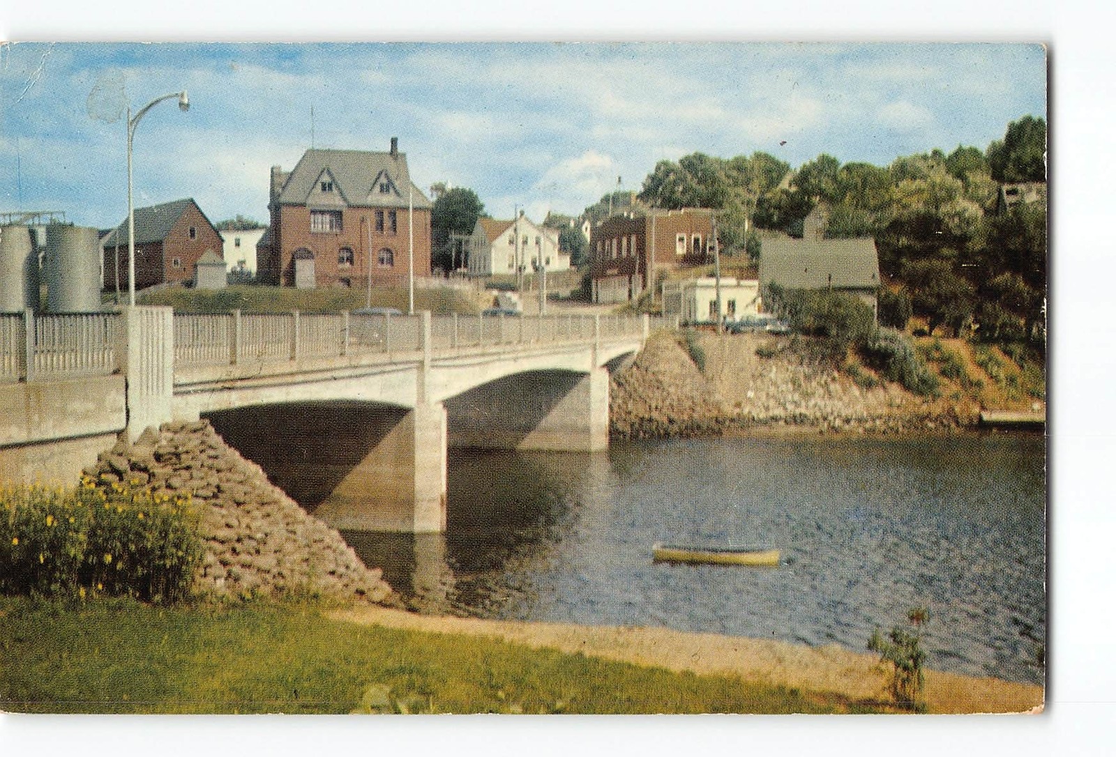 Montague Prince Edward Island Canada Vintage Postcard Bridge Spanning River
